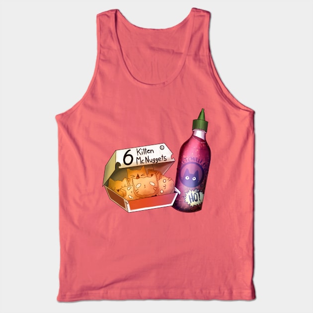 Menu 5 kitten McNuggets and Sweet Chili sauce Tank Top by ThePaper